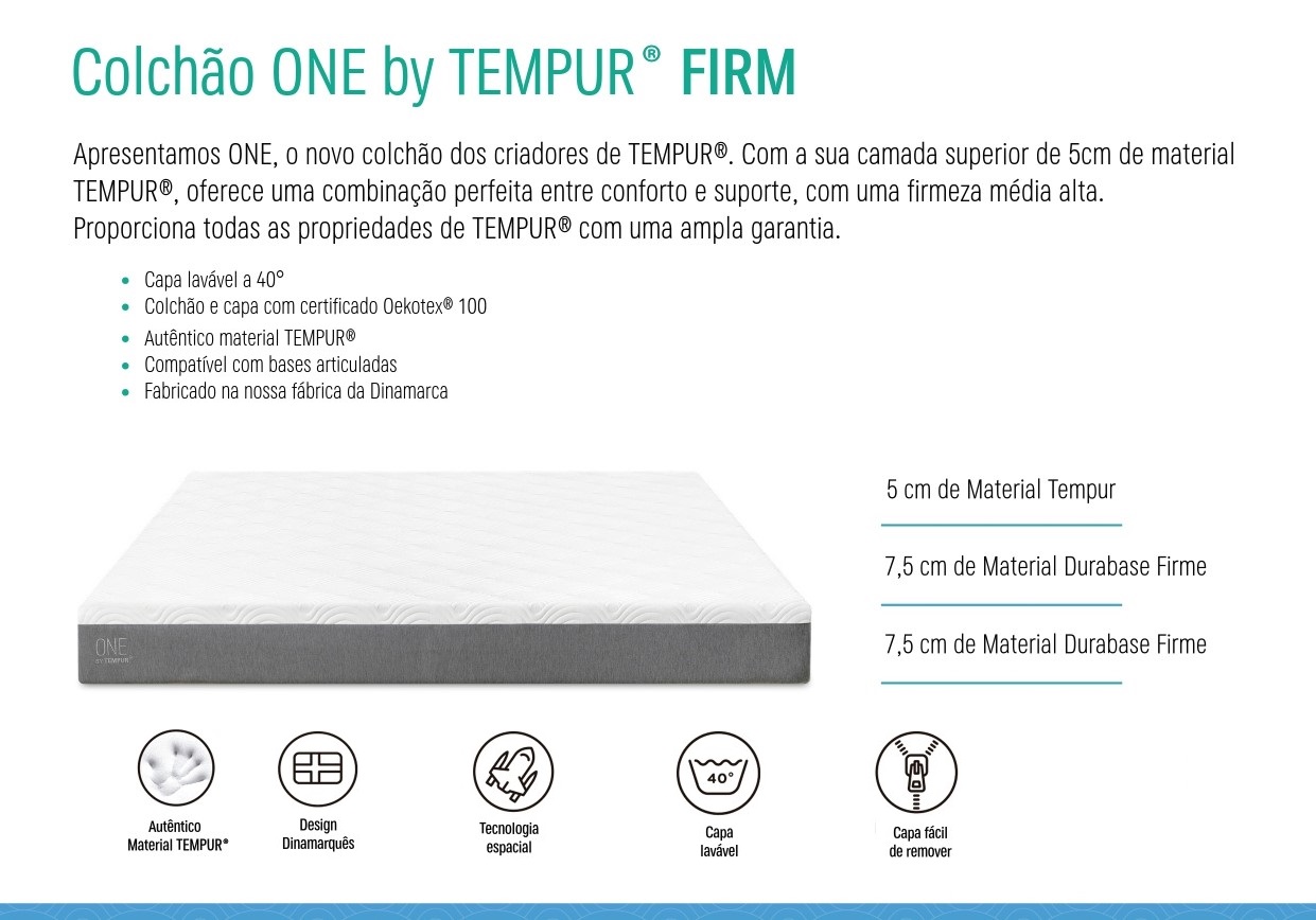 TEMPUR ONE® FIRM TEMPUR ONE® FIRM - Colchões - Colchões Tempur